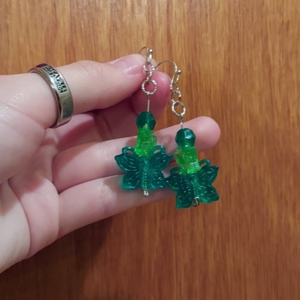 Handmade butterfly earrings